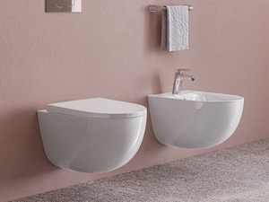 WC suspendu Dakar 52 cm rimless blanc brillant